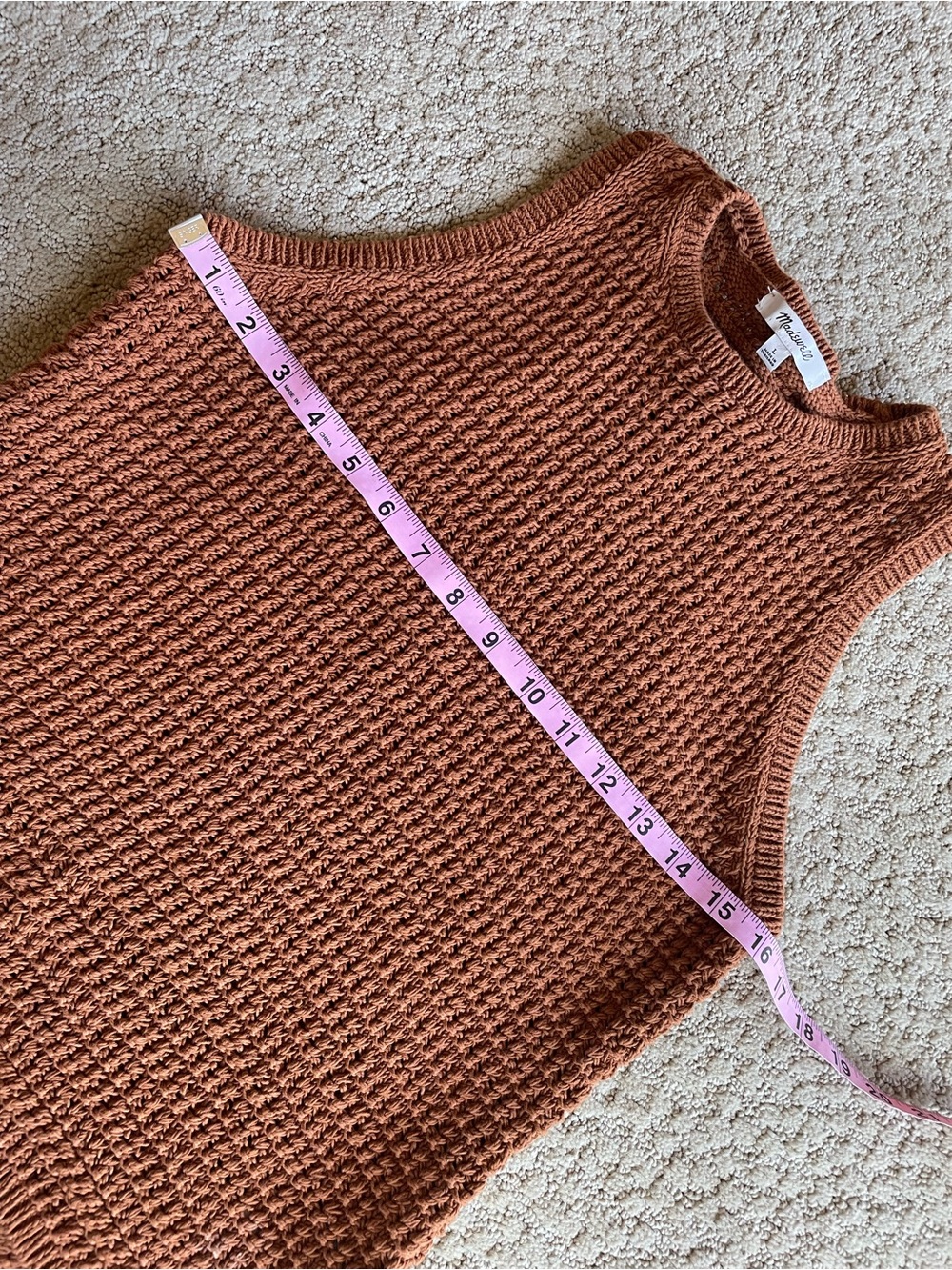 madewell cotton crocheted tank - Picture 4 of 6